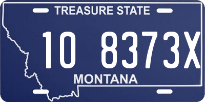 MT license plate 108373X