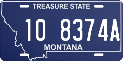 MT license plate 108374A