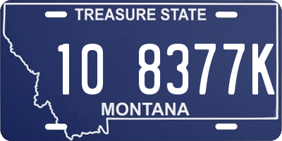 MT license plate 108377K