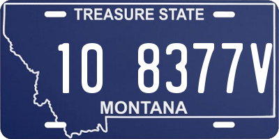 MT license plate 108377V