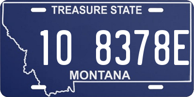 MT license plate 108378E