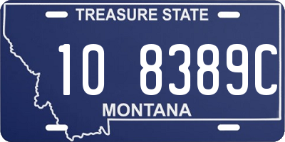 MT license plate 108389C