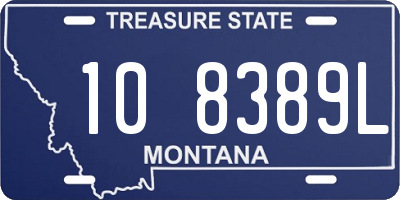 MT license plate 108389L