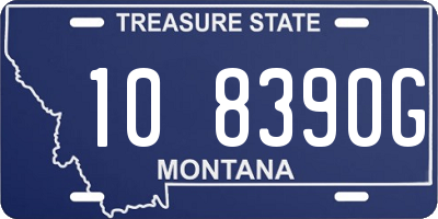 MT license plate 108390G