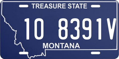 MT license plate 108391V