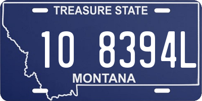 MT license plate 108394L