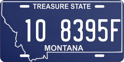 MT license plate 108395F