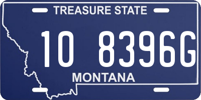 MT license plate 108396G