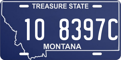 MT license plate 108397C