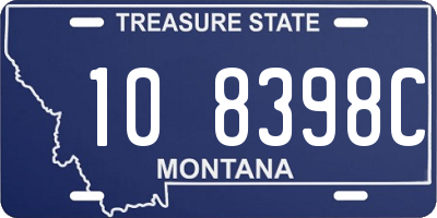 MT license plate 108398C