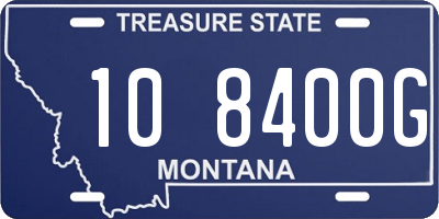 MT license plate 108400G