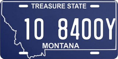 MT license plate 108400Y