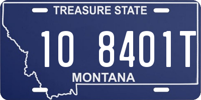 MT license plate 108401T