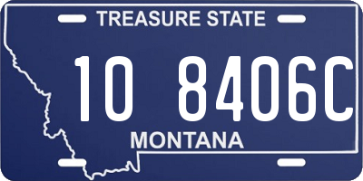 MT license plate 108406C