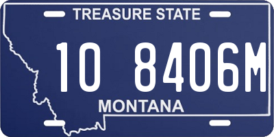 MT license plate 108406M