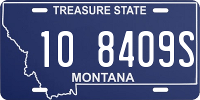 MT license plate 108409S