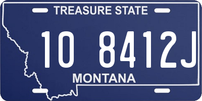 MT license plate 108412J