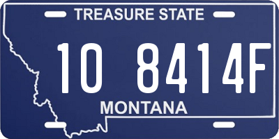 MT license plate 108414F