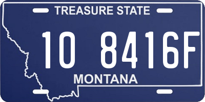 MT license plate 108416F