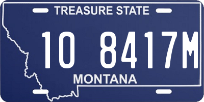 MT license plate 108417M