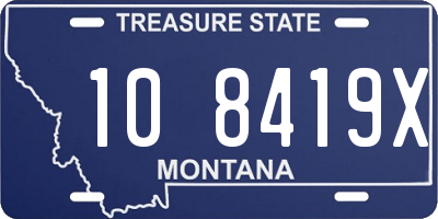 MT license plate 108419X