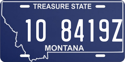 MT license plate 108419Z