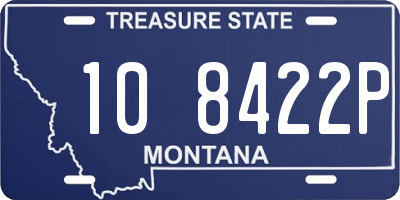 MT license plate 108422P