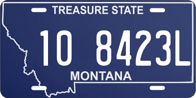 MT license plate 108423L