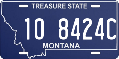 MT license plate 108424C