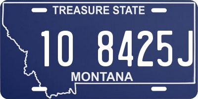 MT license plate 108425J