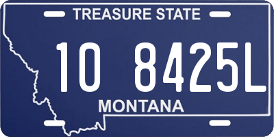 MT license plate 108425L