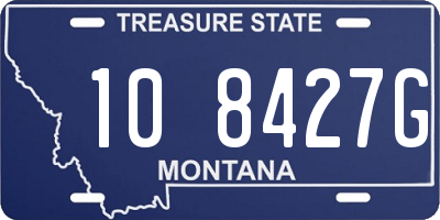 MT license plate 108427G