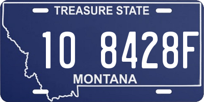 MT license plate 108428F