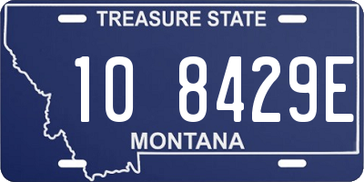 MT license plate 108429E