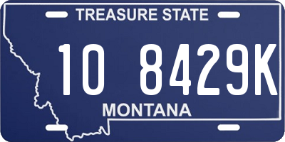 MT license plate 108429K