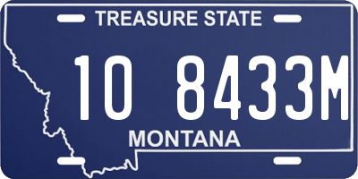 MT license plate 108433M