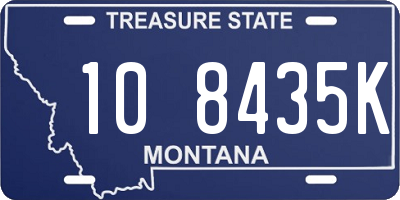 MT license plate 108435K