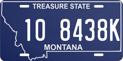 MT license plate 108438K