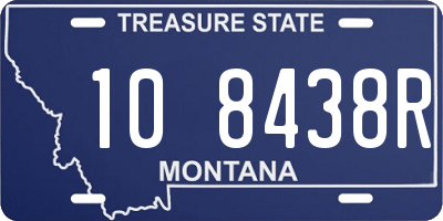 MT license plate 108438R