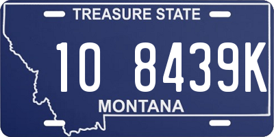 MT license plate 108439K