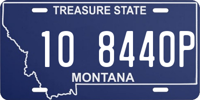 MT license plate 108440P