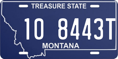 MT license plate 108443T