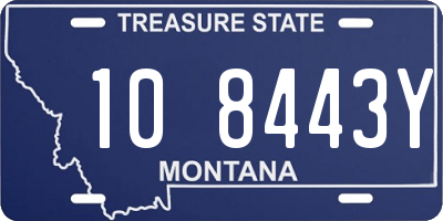 MT license plate 108443Y