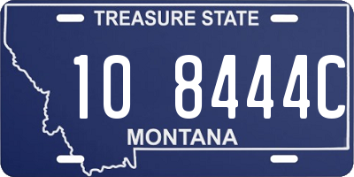 MT license plate 108444C