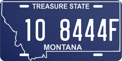 MT license plate 108444F