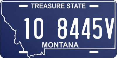 MT license plate 108445V