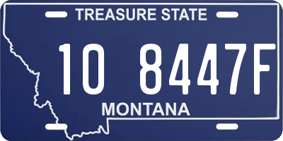 MT license plate 108447F