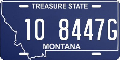 MT license plate 108447G