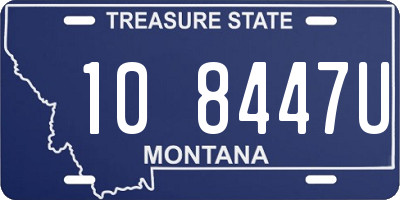 MT license plate 108447U