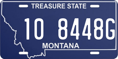 MT license plate 108448G